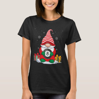 Billiard Ball Christmas Gnomes Cute Billiard Ball T-Shirt