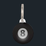 Billiard Ball Eight Ball Pet ID Tag<br><div class="desc">Black Eight Ball from a billiards set. Great for budding pool players and sharks alike! What is your favorite ball? League players, APA, UPA, BCA, or casual shooters will enjoy these!</div>