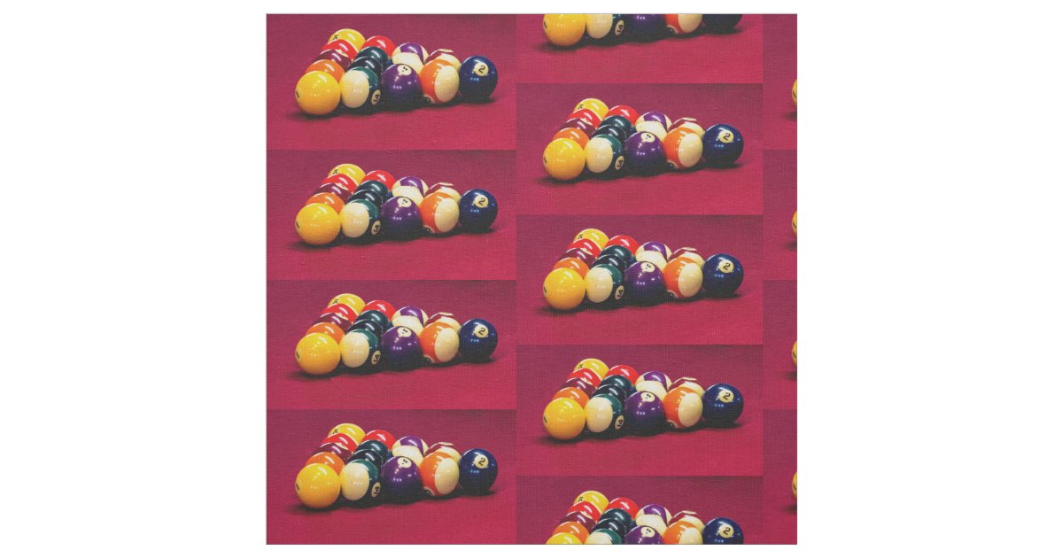 Billiard Ball Fabric Zazzle