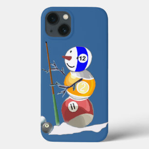 Billiard Ball Snowman iPhone 13 Case