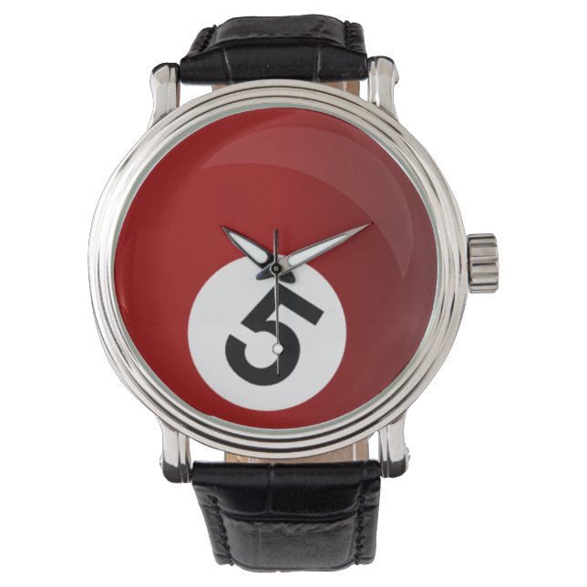 billiard ball sports design watch (Front)