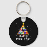 Billiard Ball Xmas Tree Ol Billiards Christmas  Keychain