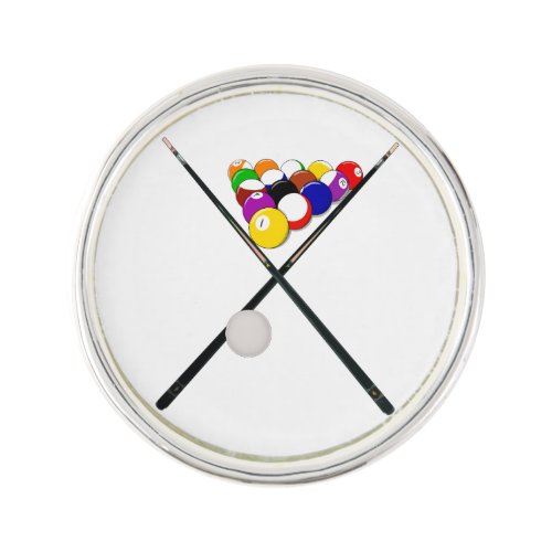 Billiard Balls and Pool Cues Pin