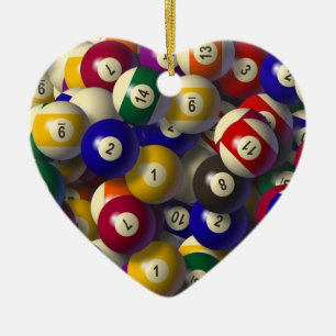 BILLIARD BALLS CHRISTMAS ORNAMENT