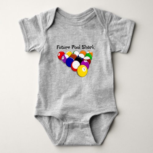 Billiard Balls Design Baby Bodysuit