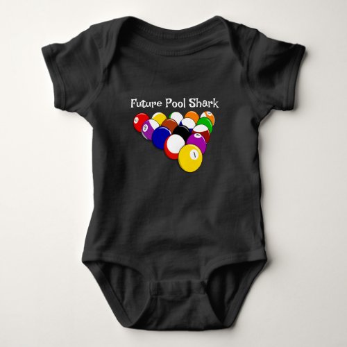 Billiard Balls Design Baby Bodysuit