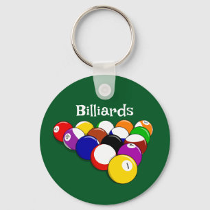 Billiard Balls Design Key Chain