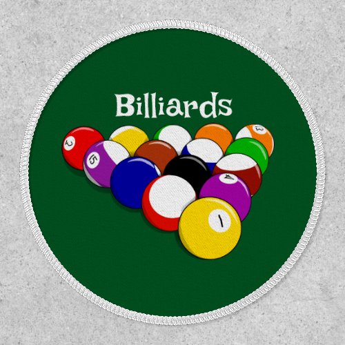 Billiard Balls Design Patch