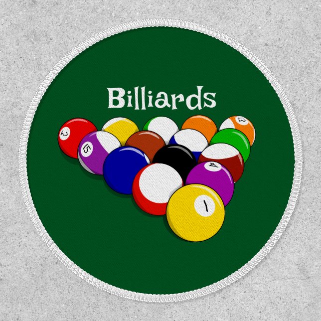 Billiard Balls Design Patch (Front)