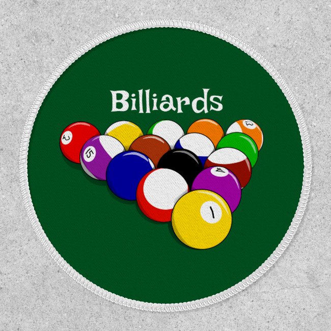 Billiard Balls Design Patch