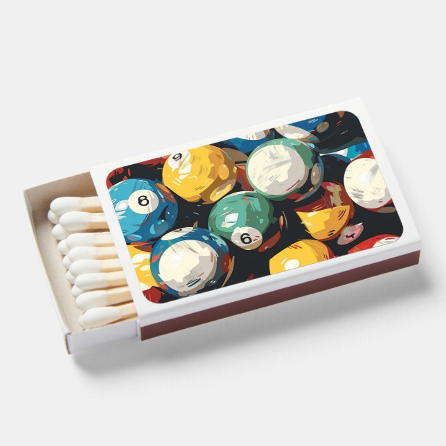 Billiard Balls  Matchboxes (Front Open)