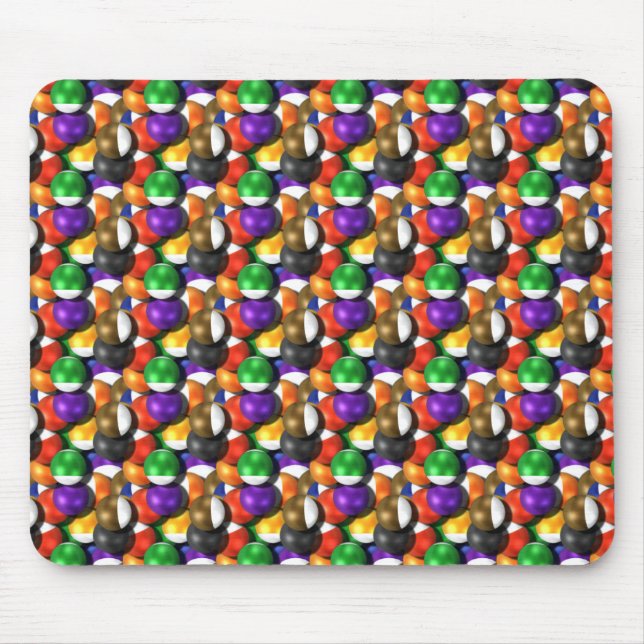 Billiard Balls Mouse Pad (Front)