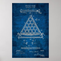 Billiard Balls Patent Art #3 Pool Room Decor