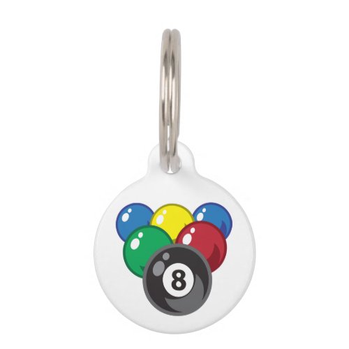 Billiard Balls Pet ID Tag