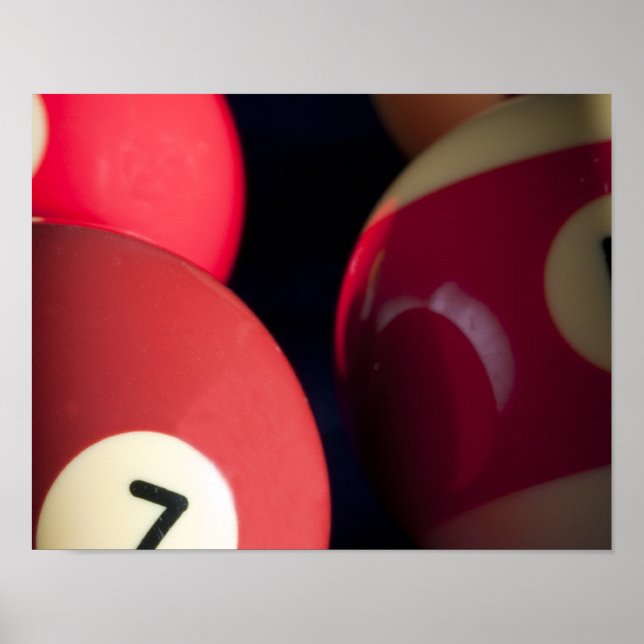 Billiard Balls Poster (Front)