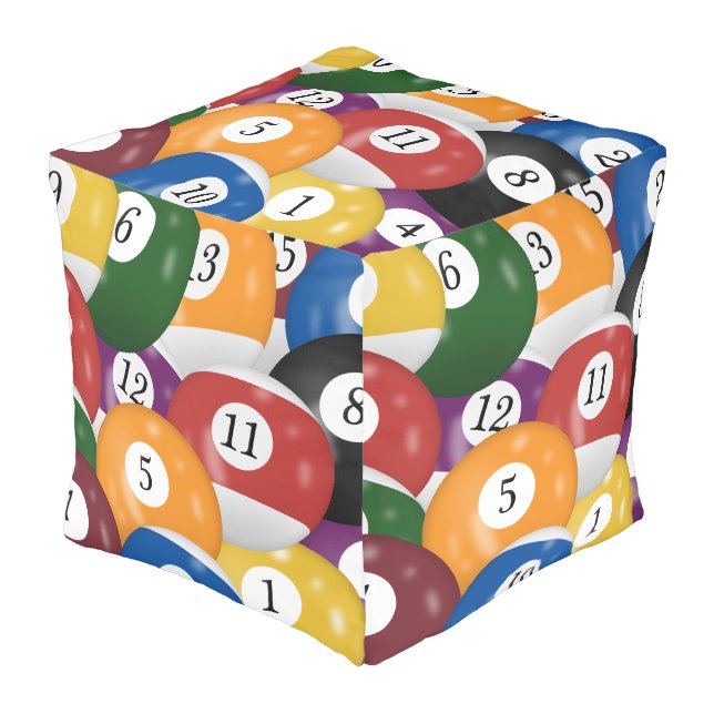 Billiard Balls Pouf (Angled Front)