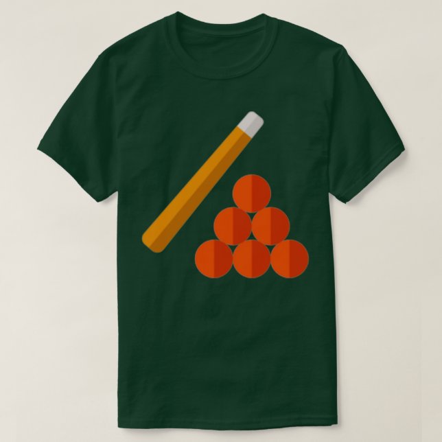Billiard Balls T-Shirt (Design Front)