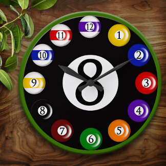 Billiard Balls Wall Clock