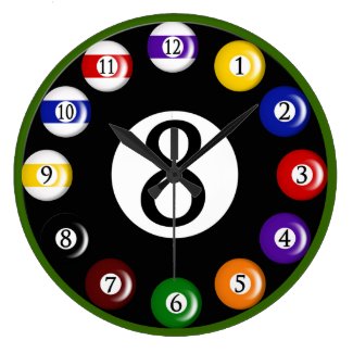 Billiard Balls Wall Clock