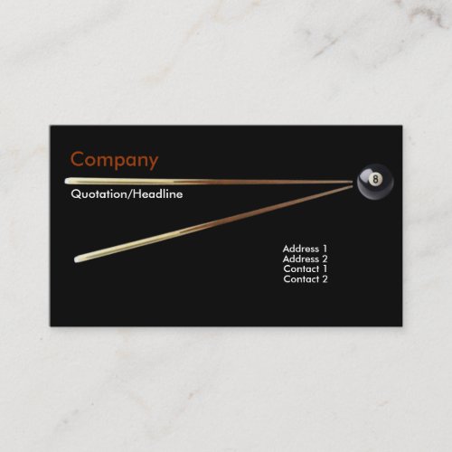 Billiard Business Card
