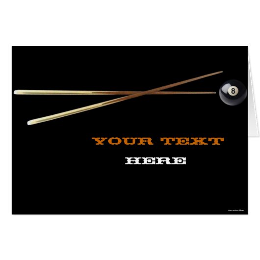 Billiard Card (Front Horizontal)