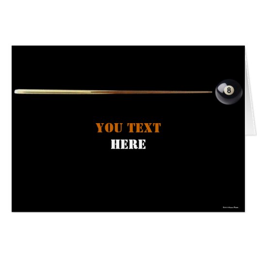 Billiard Card (Front Horizontal)