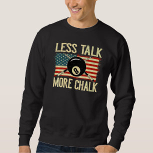 Billiard Cue Pool Balls Snooker Sweatshirt