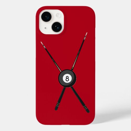 Billiard Cues and 8_Ball Case_Mate iPhone 14 Case