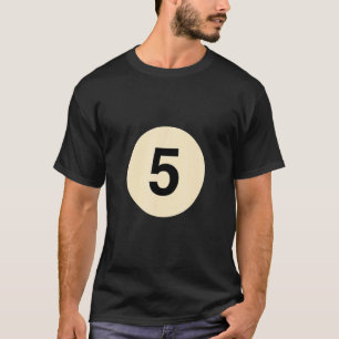 Billiard disguise as ball no 5 group costume T-Shirt