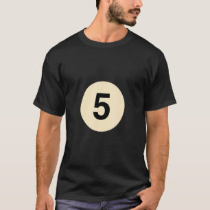 Billiard disguise as ball no 5 group costume T-Shirt