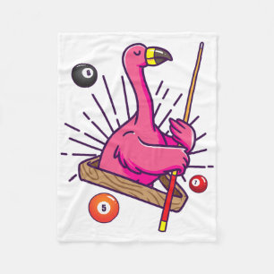 Billiard Flamingo Hustler Pool Shirt Girls Snooker Fleece Blanket
