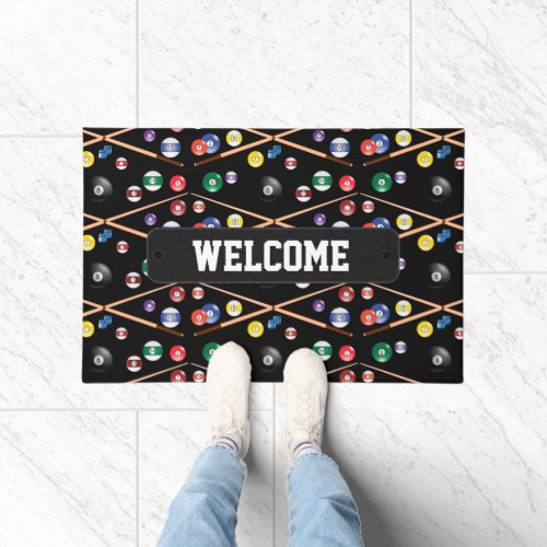 Billiard Game  Doormat