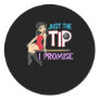 Billiard Lovers | Just The Tip I Promise Classic Round Sticker