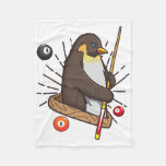 Billiard Penguin Hustler Pool Shirts Girls&#39; Snooke Fleece Blanket