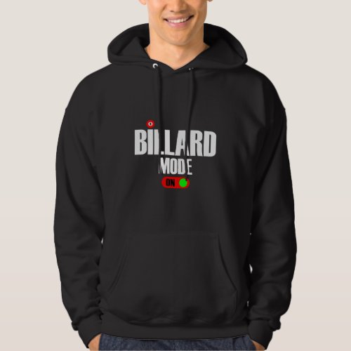 billiard play mode on Funny Apparel Gift Player Hoodie