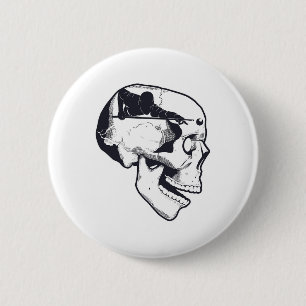 Billiard Player Brain Skull Billiards Table Rack C Button