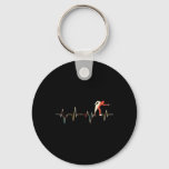Billiard Player Heartbeat Billiards Pool Snooker  Keychain