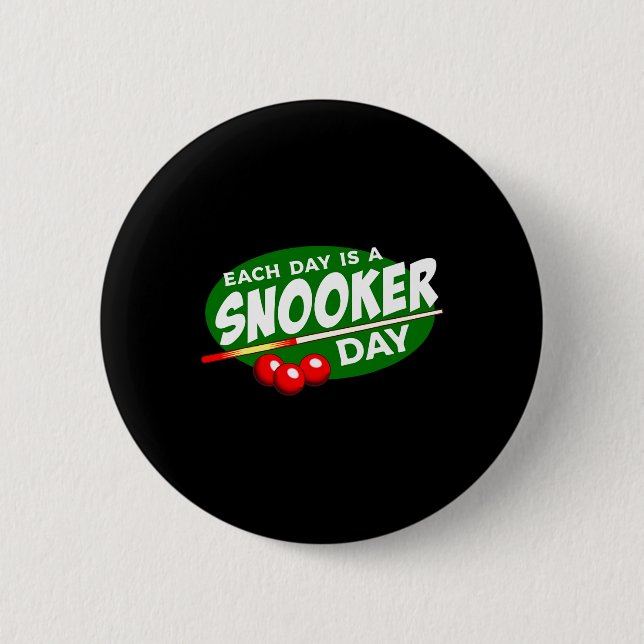 Billiard Player Snooker Pool Game Lover Funny  Button (Front)