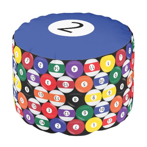 Billiard Pool Ball 2 Collect all 15 Pouf