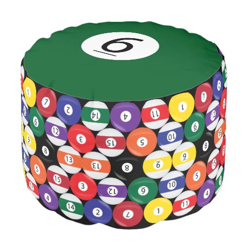 Billiard Pool Ball 6 Collect all 15 Pouf