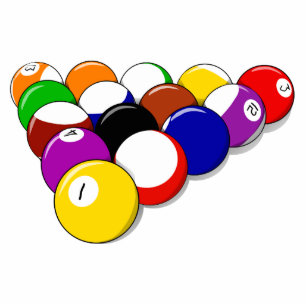 Billiard Pool Balls and Cues Ornament