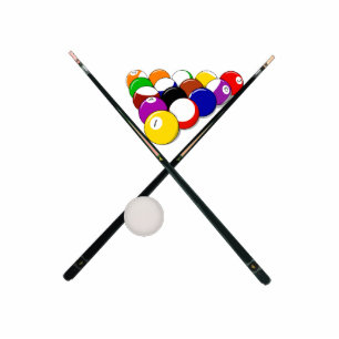 Billiard Pool Balls and Cues Ornament