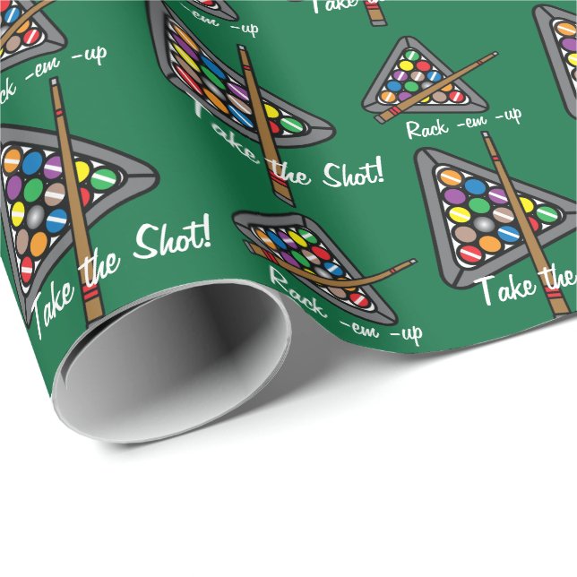 Billiard/Pool Game Wrapping Paper (Roll Corner)