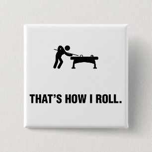 Billiard / Pool Pinback Button