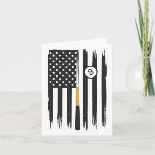 Billiard Pool Player Billiards Table Usa Us Americ Card