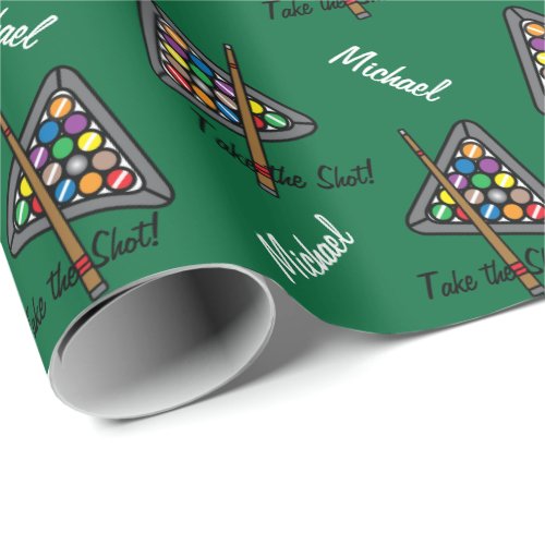 Billiard  Pool Player Game   Wrapping Paper