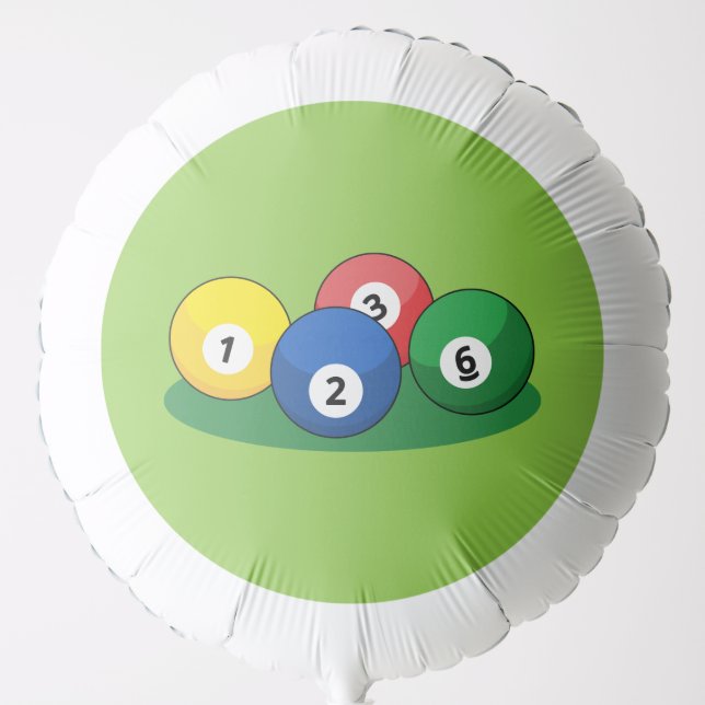 Billiard Pool Snooker Balls Balloon (Front)