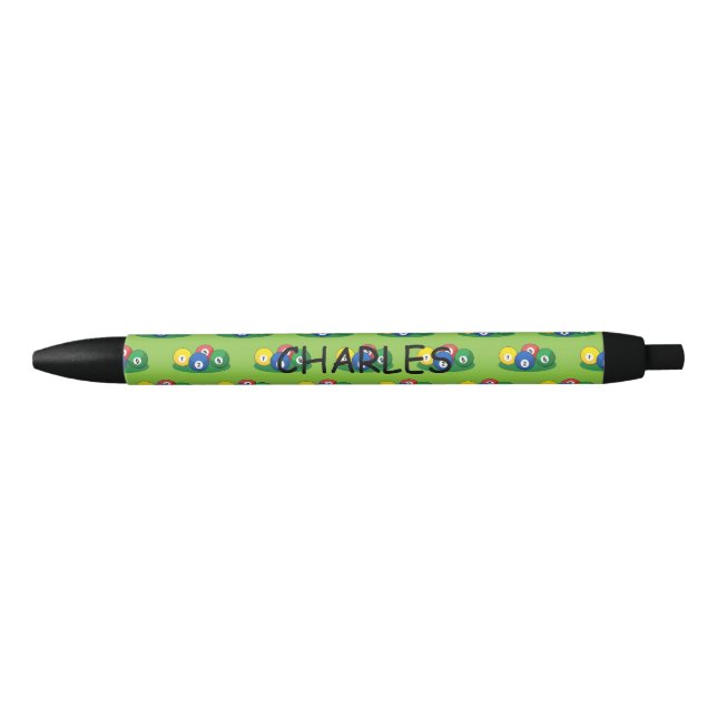 Billiard Pool Snooker Balls Personalize Pen (Front)