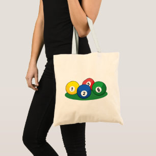 Billiard Pool Snooker Balls Tote Bag