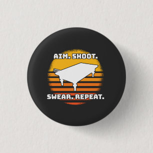 Billiard Retro Vintage Button